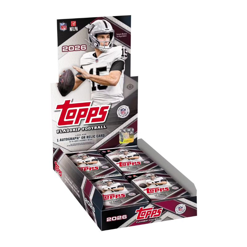2026 Topps Flagship Football Hobby 12 Box Case