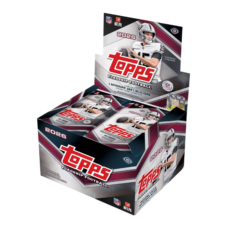 2026 Topps Flagship Football Jumbo 6 Box Case