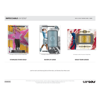 2025 Panini Impeccable LIV Golf Hobby 3 Box Case