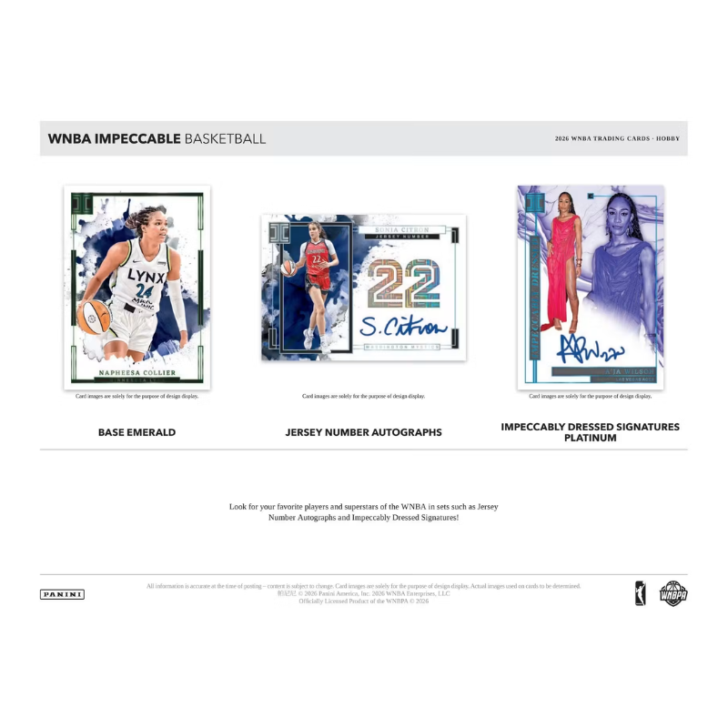 2026 Panini Impeccable WNBA Basketball Hobby Box