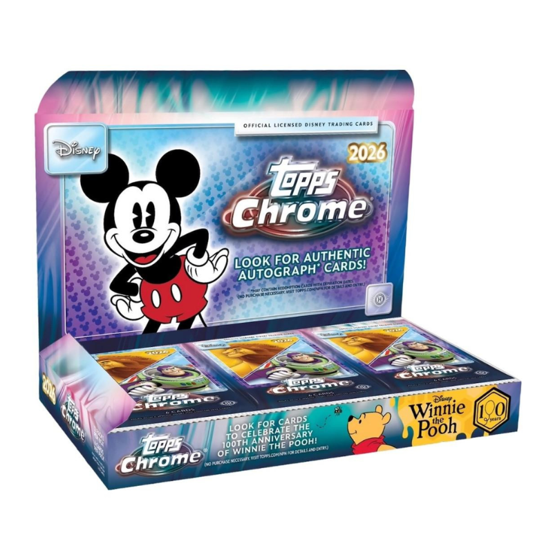 2026 Topps Chrome Disney Hobby 8 Box Case