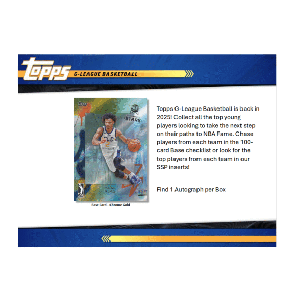 2024-25 Topps G-League Basketball Hobby Box