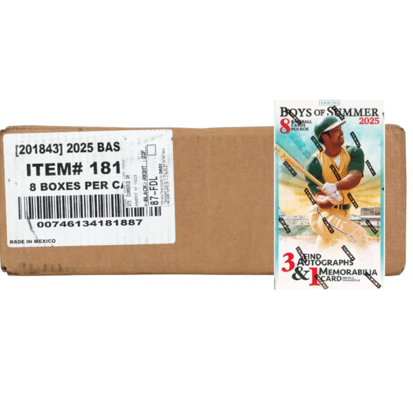 2025 Panini Boys of Summer Baseball Hobby 8-Box Case