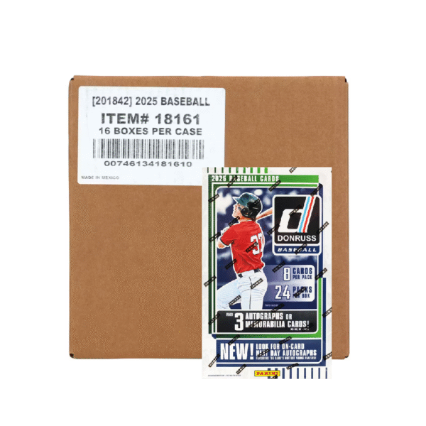2025 Panini Donruss Baseball Hobby 16-Box Case