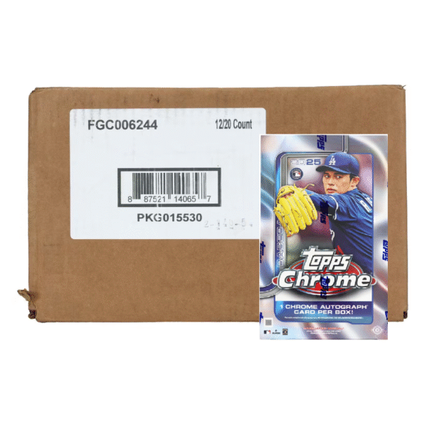 2025 Topps Chrome Baseball Hobby 12-Box Case