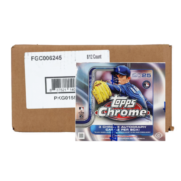 2025 Topps Chrome Baseball Jumbo Hobby 8-Box Case