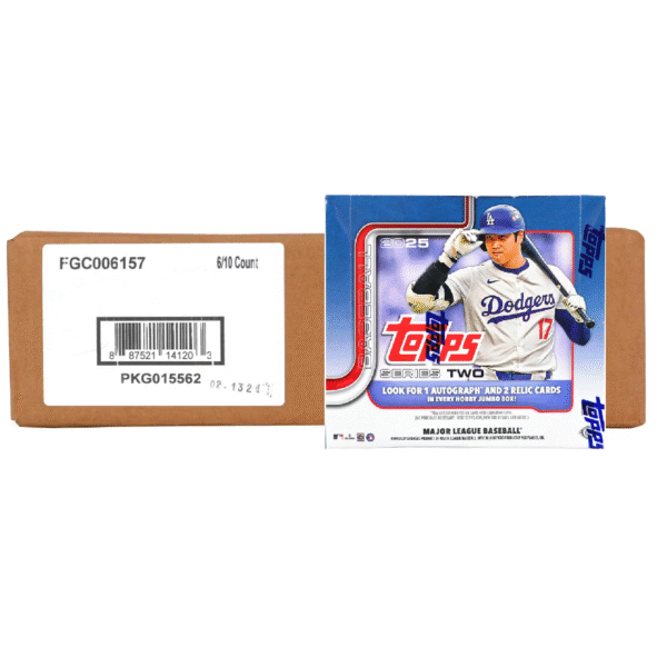 2025 Topps Series 2 Baseball Hobby Jumbo 6-Box Case