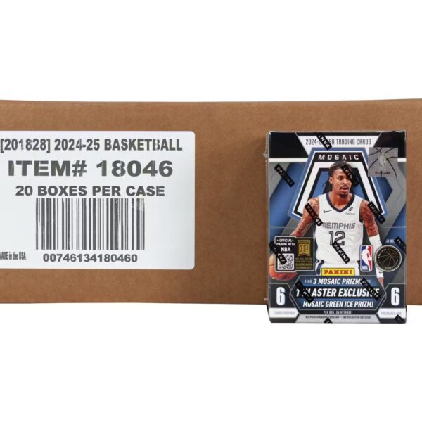 2024-25 Panini Mosaic Basketball Hobby 6-Pack Blaster 20-Box Case