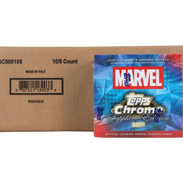 2025 Topps Marvel Chrome Sapphire Edition 10-Box Case