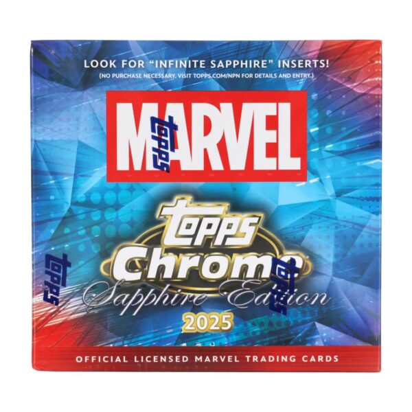 2025 Topps Marvel Chrome Sapphire Hobby Box